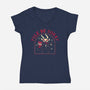 Yule Be Sorry-womens v-neck tee-DinoMike