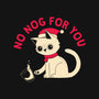 No Nog For You-womens fitted tee-DinoMike