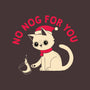 No Nog For You-none removable cover w insert throw pillow-DinoMike