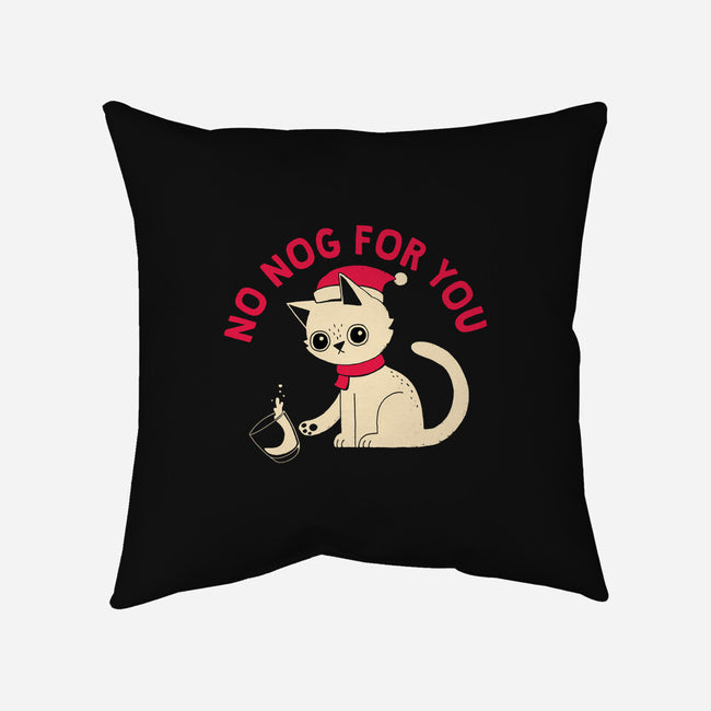 No Nog For You-none removable cover w insert throw pillow-DinoMike