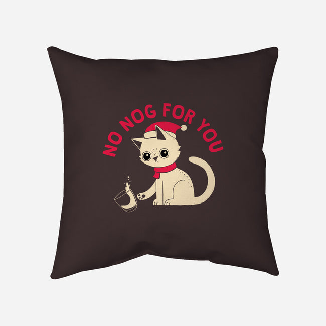 No Nog For You-none removable cover w insert throw pillow-DinoMike