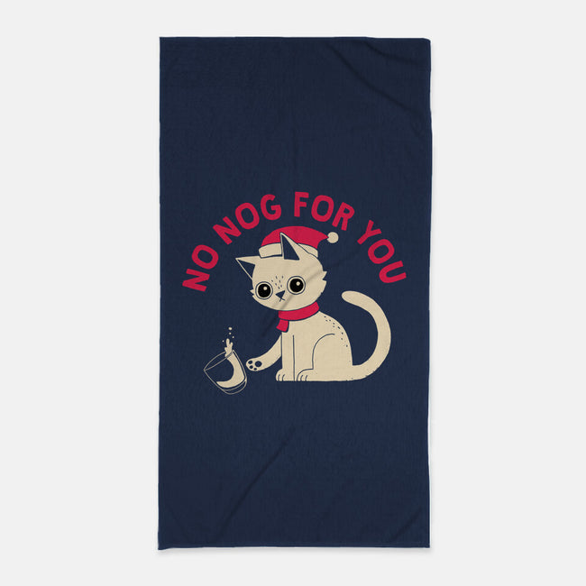 No Nog For You-none beach towel-DinoMike