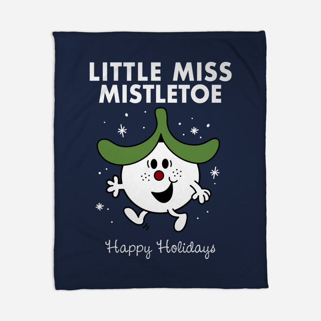 Little Miss Mistletoe-none fleece blanket-Nemons