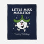 Little Miss Mistletoe-none fleece blanket-Nemons