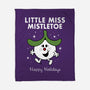 Little Miss Mistletoe-none fleece blanket-Nemons