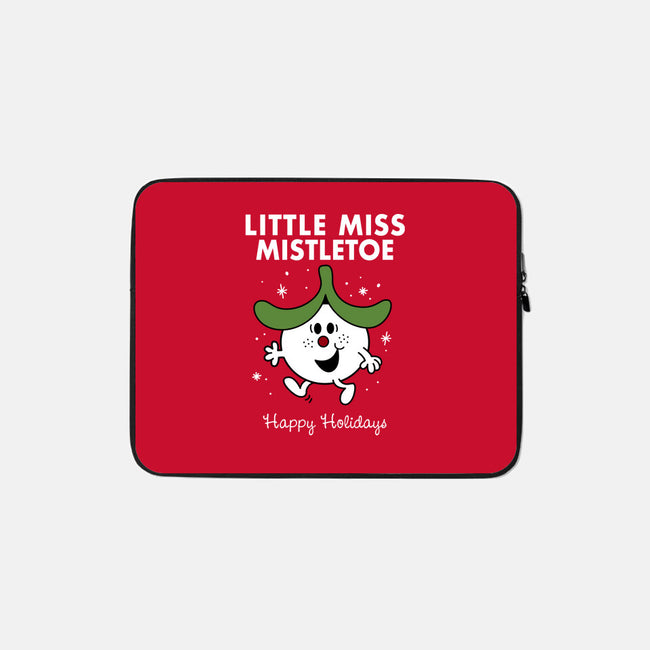 Little Miss Mistletoe-none zippered laptop sleeve-Nemons
