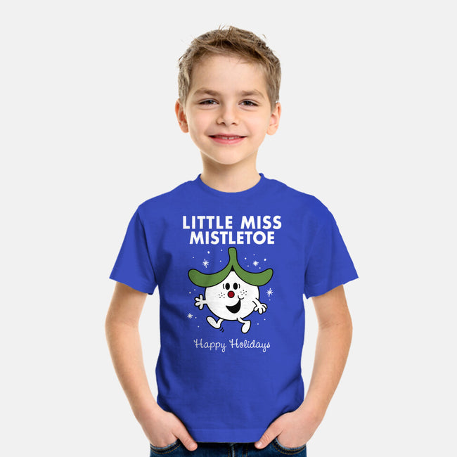 Little Miss Mistletoe-youth basic tee-Nemons