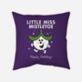 Little Miss Mistletoe-none removable cover w insert throw pillow-Nemons