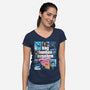 Bay Harbor Butcher-womens v-neck tee-dalethesk8er