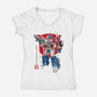 Prime Sumi-E-womens v-neck tee-DrMonekers