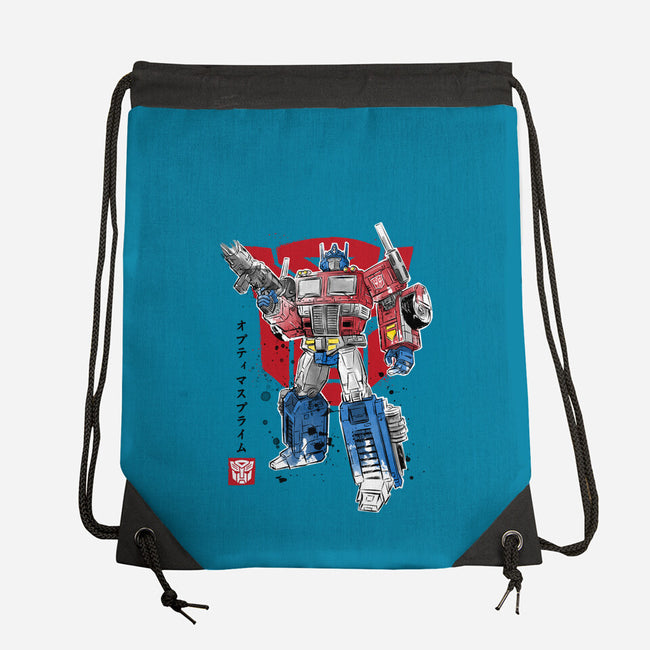 Prime Sumi-E-none drawstring bag-DrMonekers