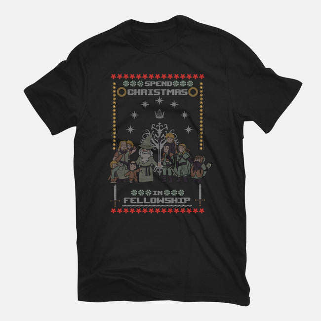 Christmas In Fellowship-womens basic tee-fanfabio