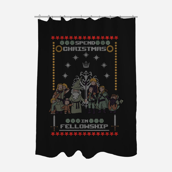 Christmas In Fellowship-none polyester shower curtain-fanfabio