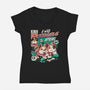 Corgirus-womens v-neck tee-ilustrata