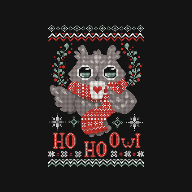 HO HO OWL!-none removable cover w insert throw pillow-ricolaa