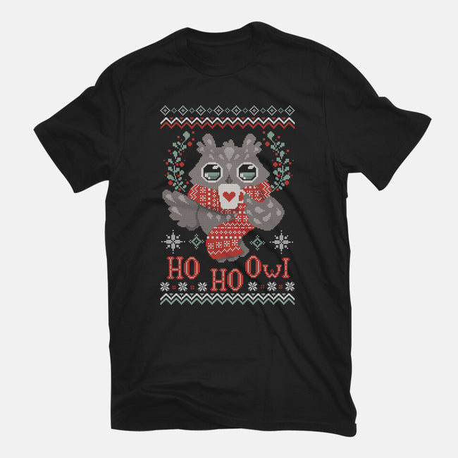 HO HO OWL!-mens basic tee-ricolaa