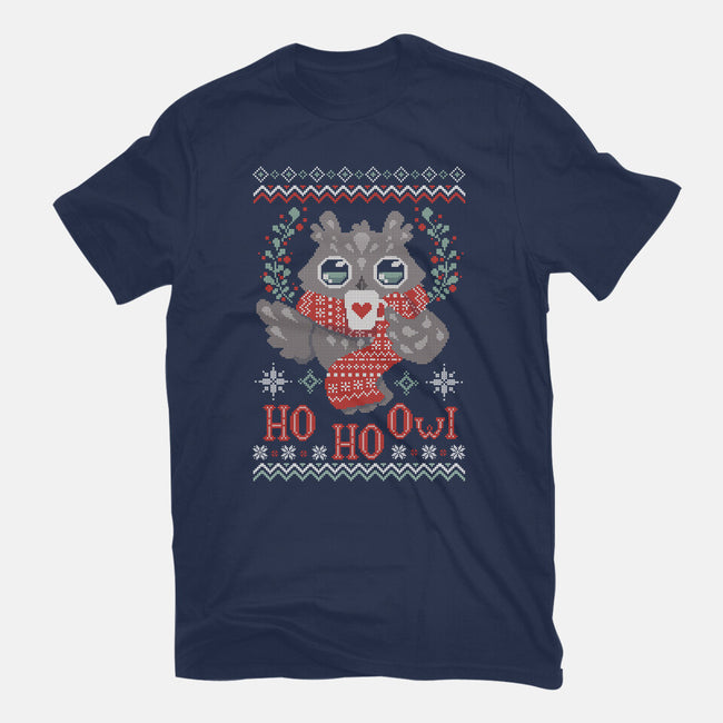 HO HO OWL!-mens basic tee-ricolaa