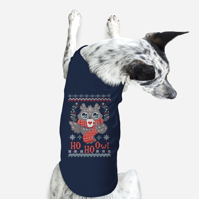 HO HO OWL!-dog basic pet tank-ricolaa