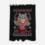 HO HO OWL!-none polyester shower curtain-ricolaa