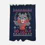 HO HO OWL!-none polyester shower curtain-ricolaa