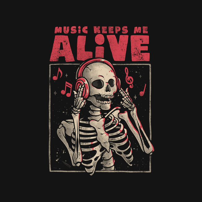 Music Keeps Me Alive-none removable cover w insert throw pillow-eduely