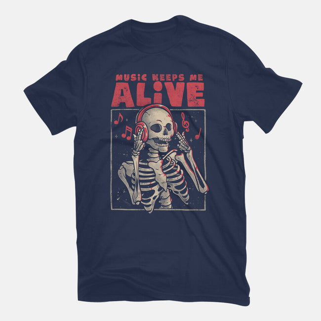 Music Keeps Me Alive-mens heavyweight tee-eduely