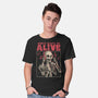 Music Keeps Me Alive-mens basic tee-eduely