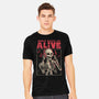 Music Keeps Me Alive-mens heavyweight tee-eduely