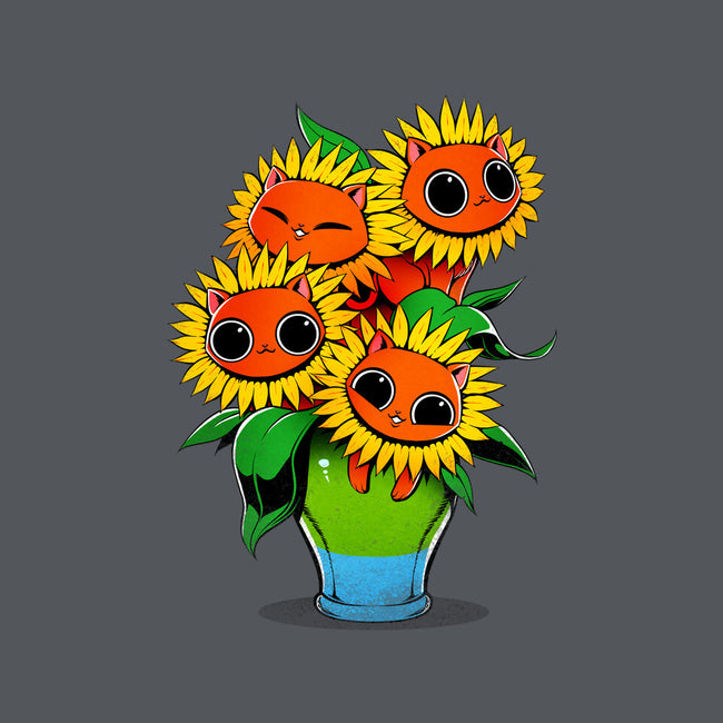 Sunflower Cat-womens v-neck tee-tobefonseca