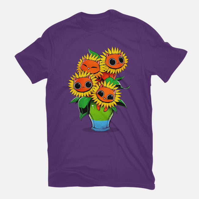 Sunflower Cat-womens basic tee-tobefonseca