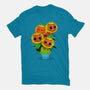 Sunflower Cat-womens fitted tee-tobefonseca