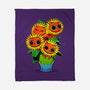 Sunflower Cat-none fleece blanket-tobefonseca