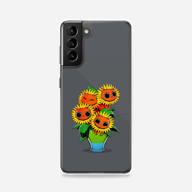 Sunflower Cat-samsung snap phone case-tobefonseca