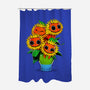 Sunflower Cat-none polyester shower curtain-tobefonseca