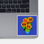 Sunflower Cat-none glossy sticker-tobefonseca