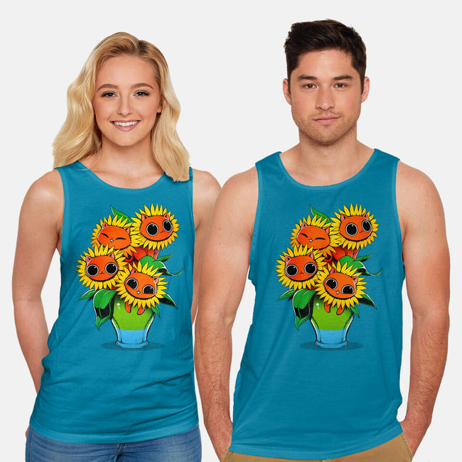 Sunflower Cat-unisex basic tank-tobefonseca