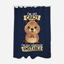 Crazy Quokka-none polyester shower curtain-NemiMakeit