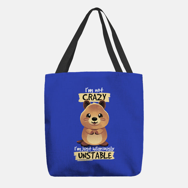 Crazy Quokka-none basic tote-NemiMakeit