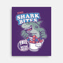 King Shark Bites-none stretched canvas-CoD Designs