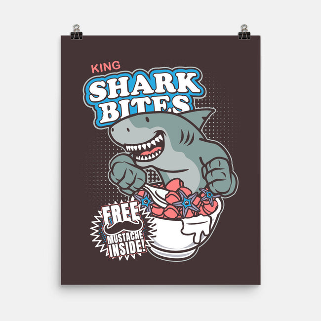King Shark Bites-none matte poster-CoD Designs