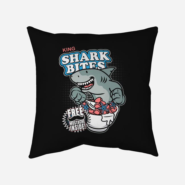 King Shark Bites-none removable cover throw pillow-CoD Designs