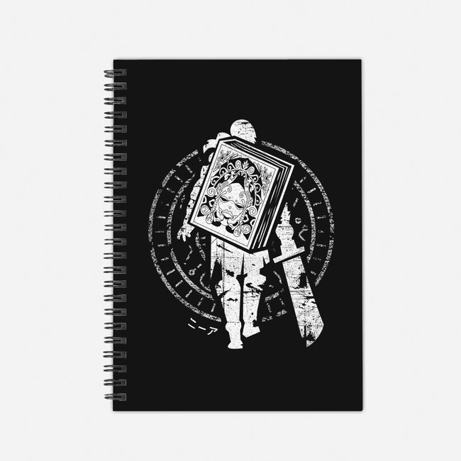 Words Grimoire-none dot grid notebook-Logozaste