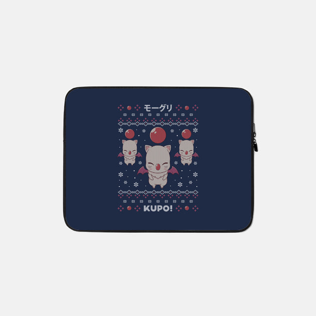 Moogle Christmas-none zippered laptop sleeve-Alundrart