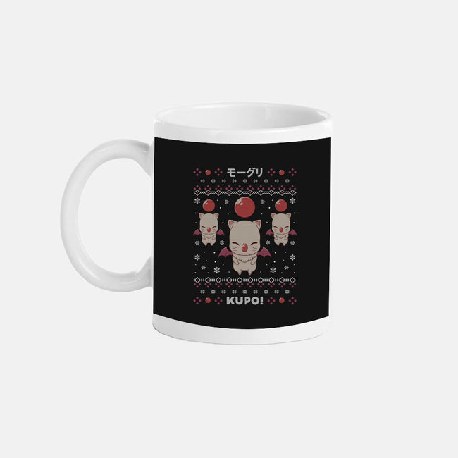 Moogle Christmas-none glossy mug-Alundrart