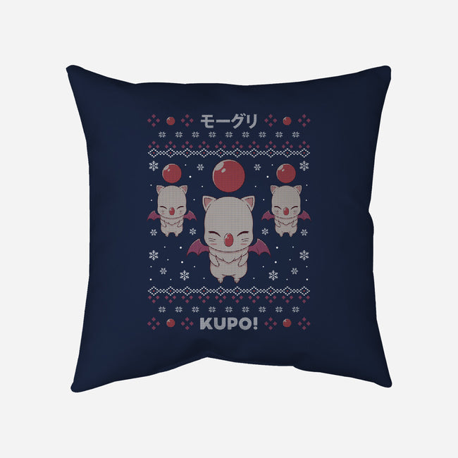 Moogle Christmas-none non-removable cover w insert throw pillow-Alundrart