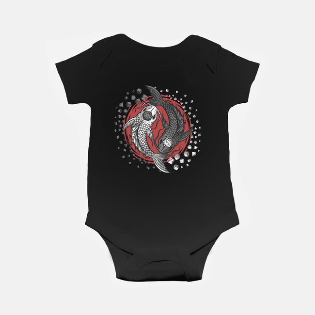 Dice Fish-baby basic onesie-ShirtGoblin