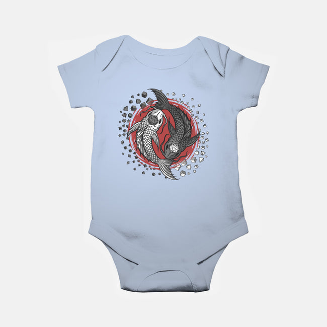 Dice Fish-baby basic onesie-ShirtGoblin
