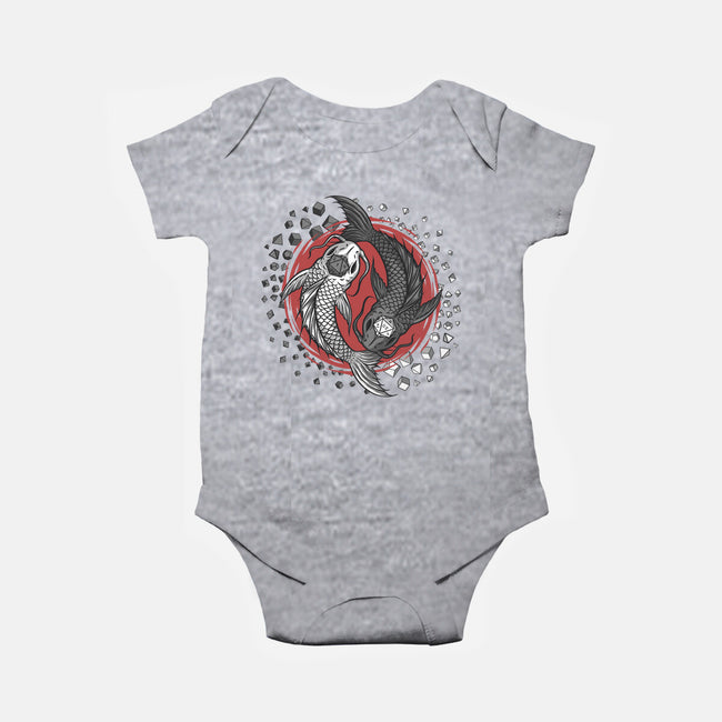 Dice Fish-baby basic onesie-ShirtGoblin