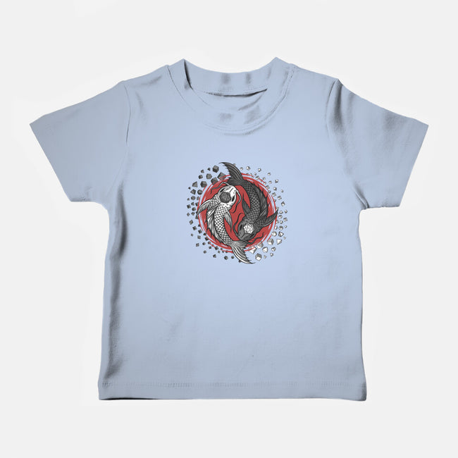 Dice Fish-baby basic tee-ShirtGoblin