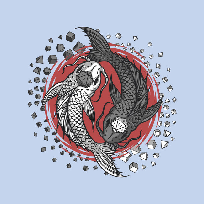 Dice Fish-none fleece blanket-ShirtGoblin